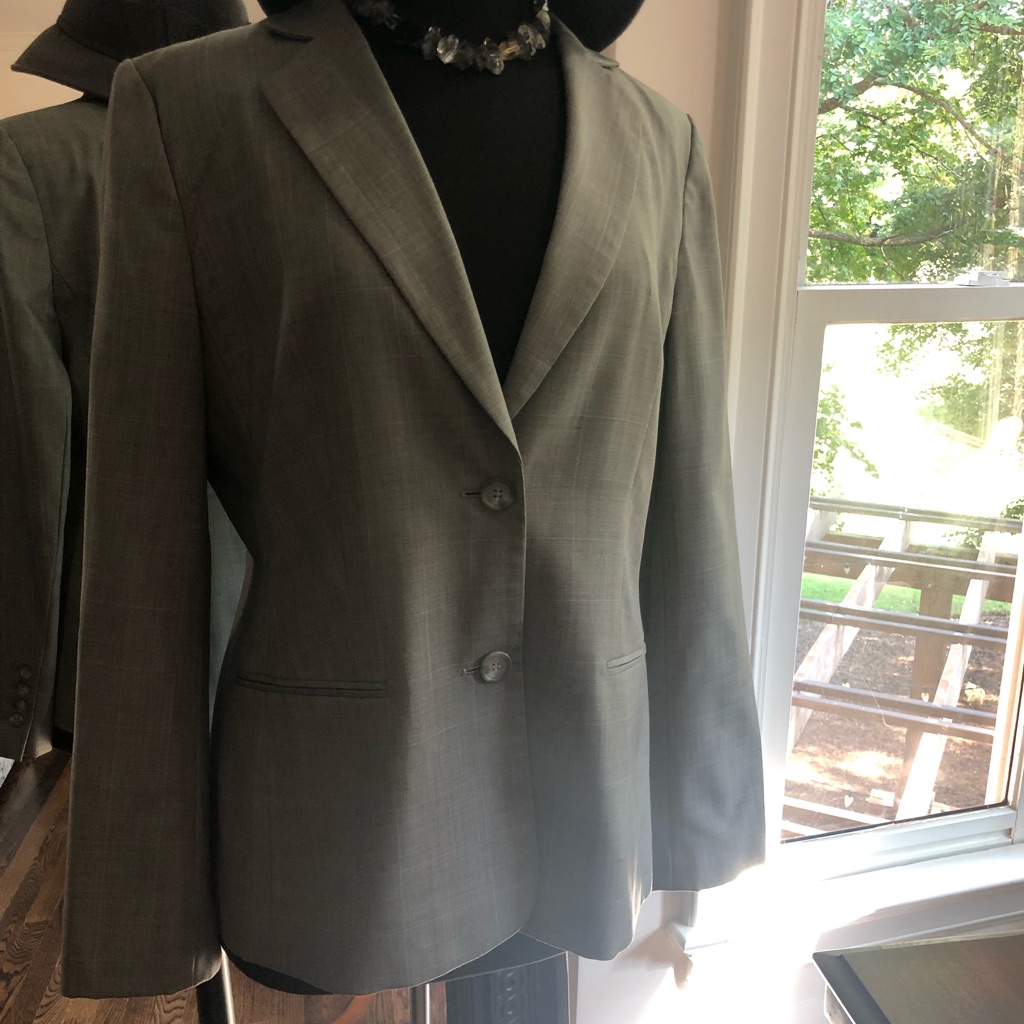 Grey Front Button Jacket